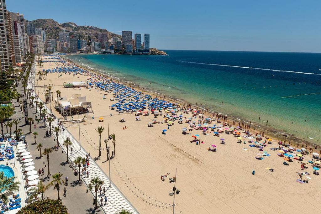 Las Palmeras 15A Apartment Benidorm Bagian luar foto